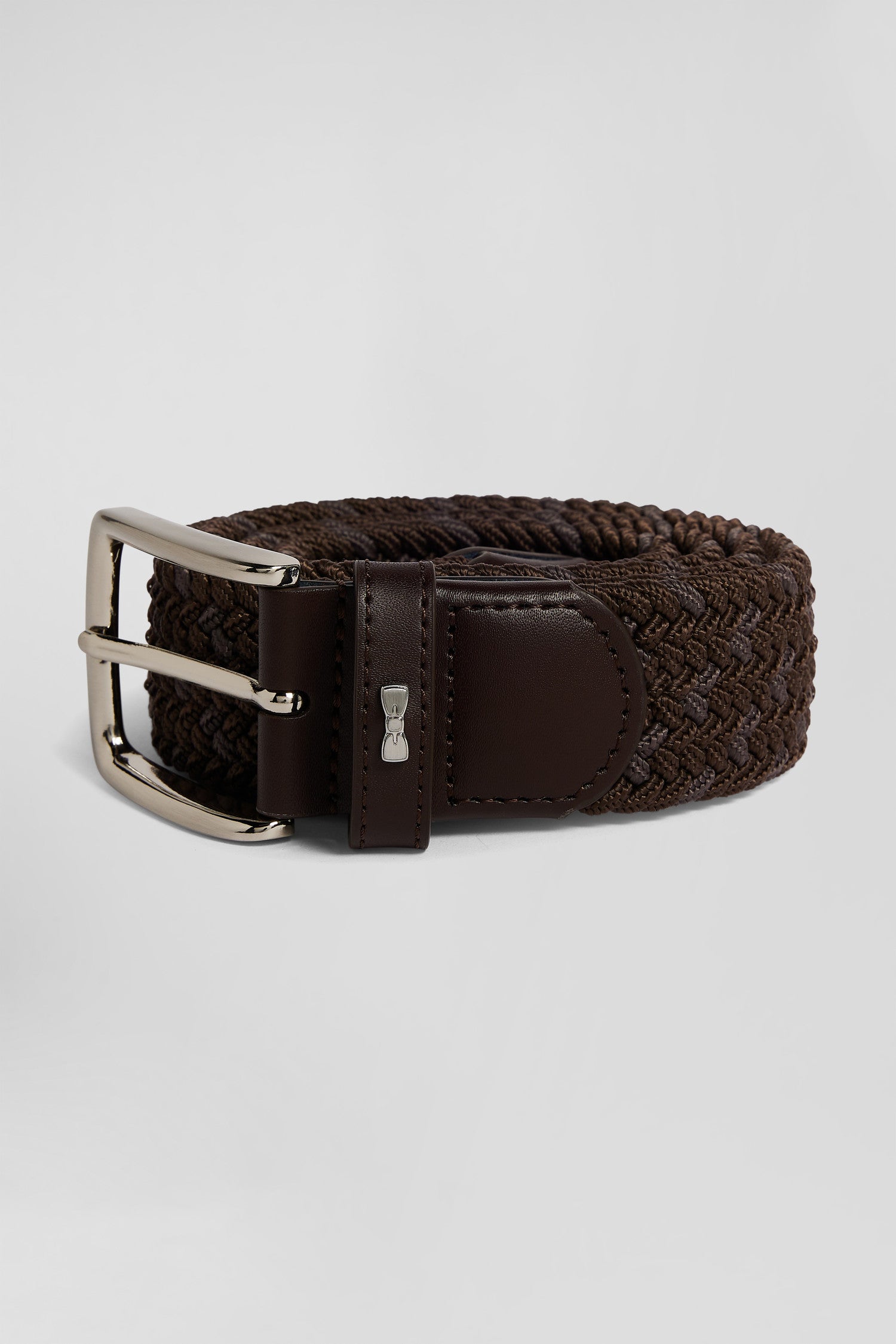 Ceinture tressée marron femme best sale