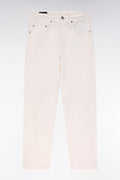 Jean 5 poches en denim stretch beige coupe Comfort