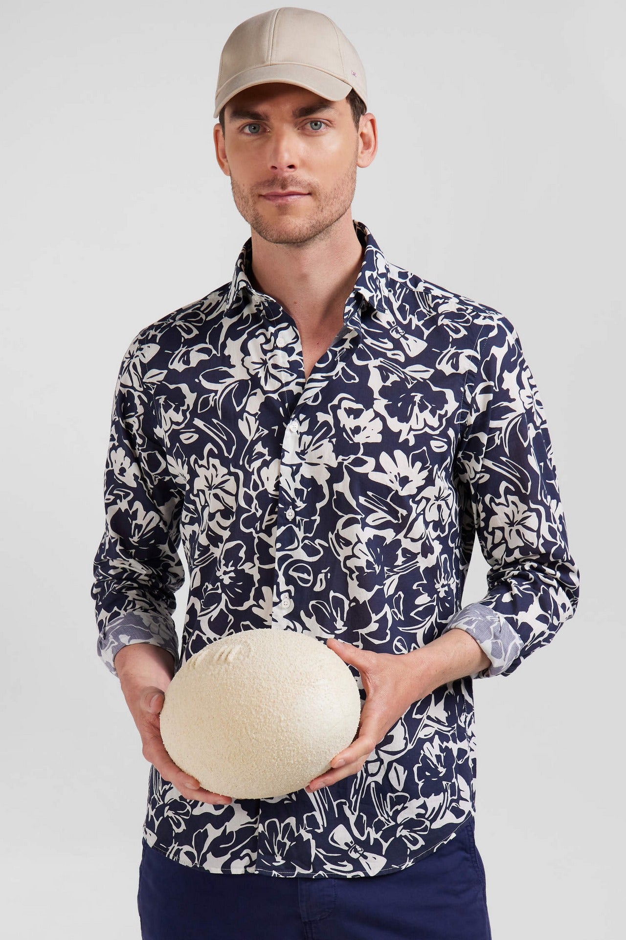 Chemise à imprimé fleurs exclusif