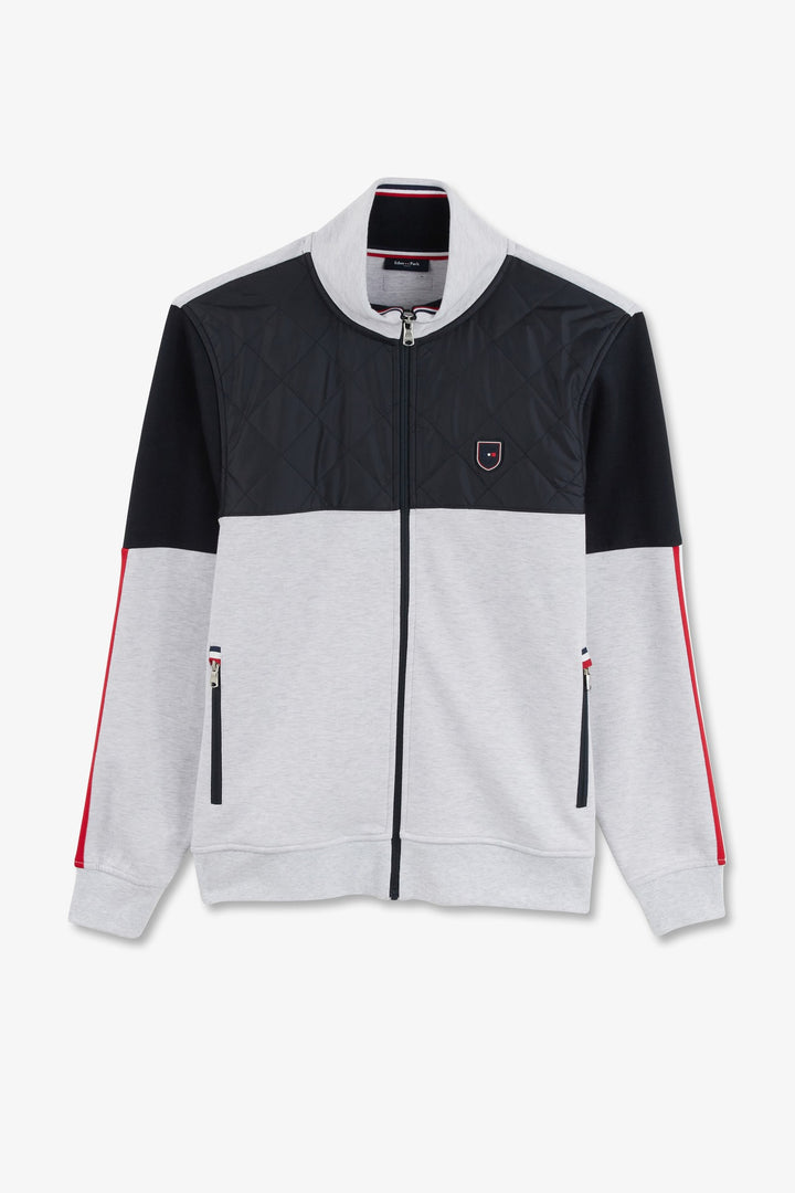 Sweat zippé gris