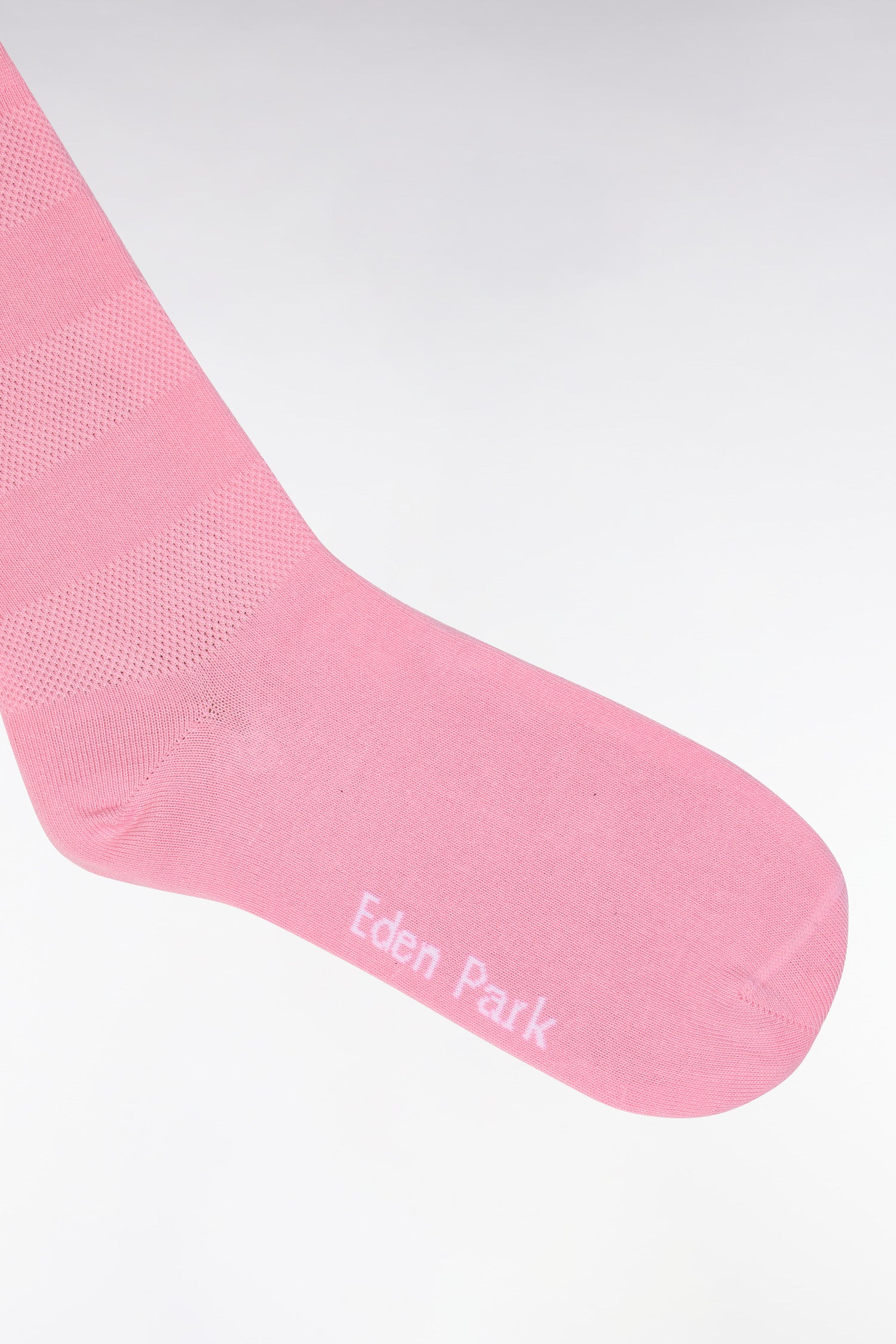 Chaussettes cerclées en coton stretch mélangé roses