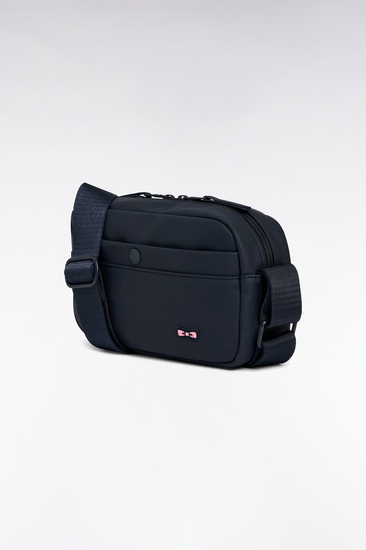 Camera bag en gomme uni noir