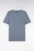 T-shirt manches courtes gris coupe droite