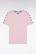 T-shirt en coton rose coupe décontractée