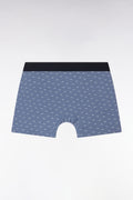 Boxer en jersey de coton stretch à micromotifs nœuds papillon gris