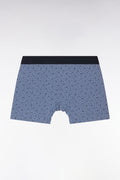 Boxer en jersey de coton stretch à micromotifs gris