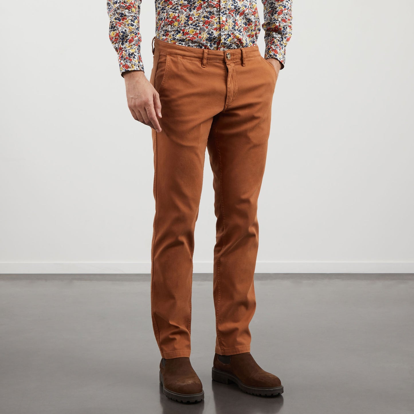 Chino discount marron homme