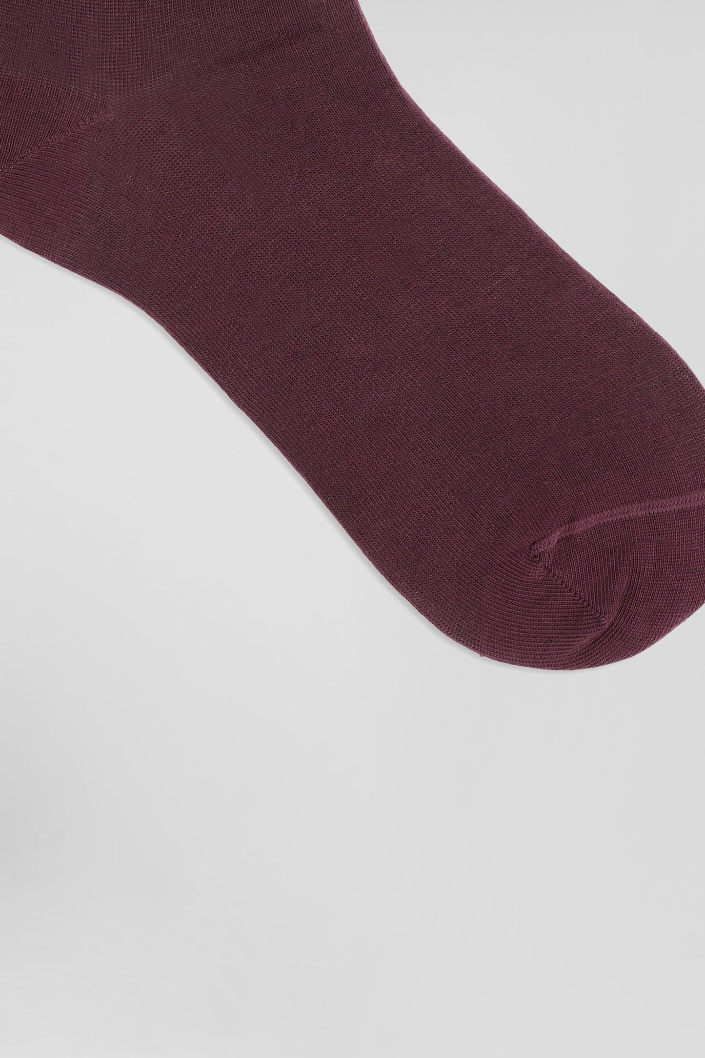 Paire de chaussettes rayées en coton stretch bordeaux