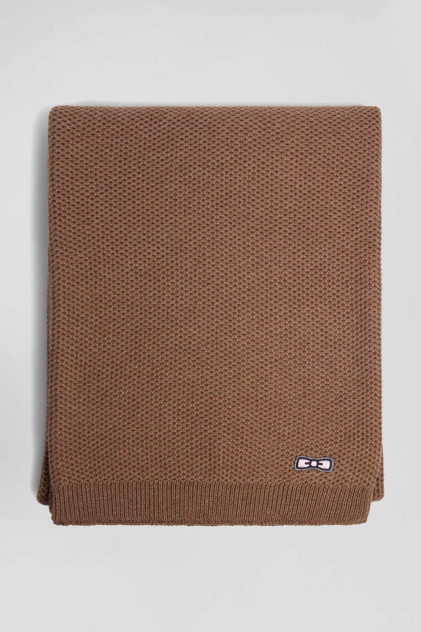 Echarpe unie en coton camel