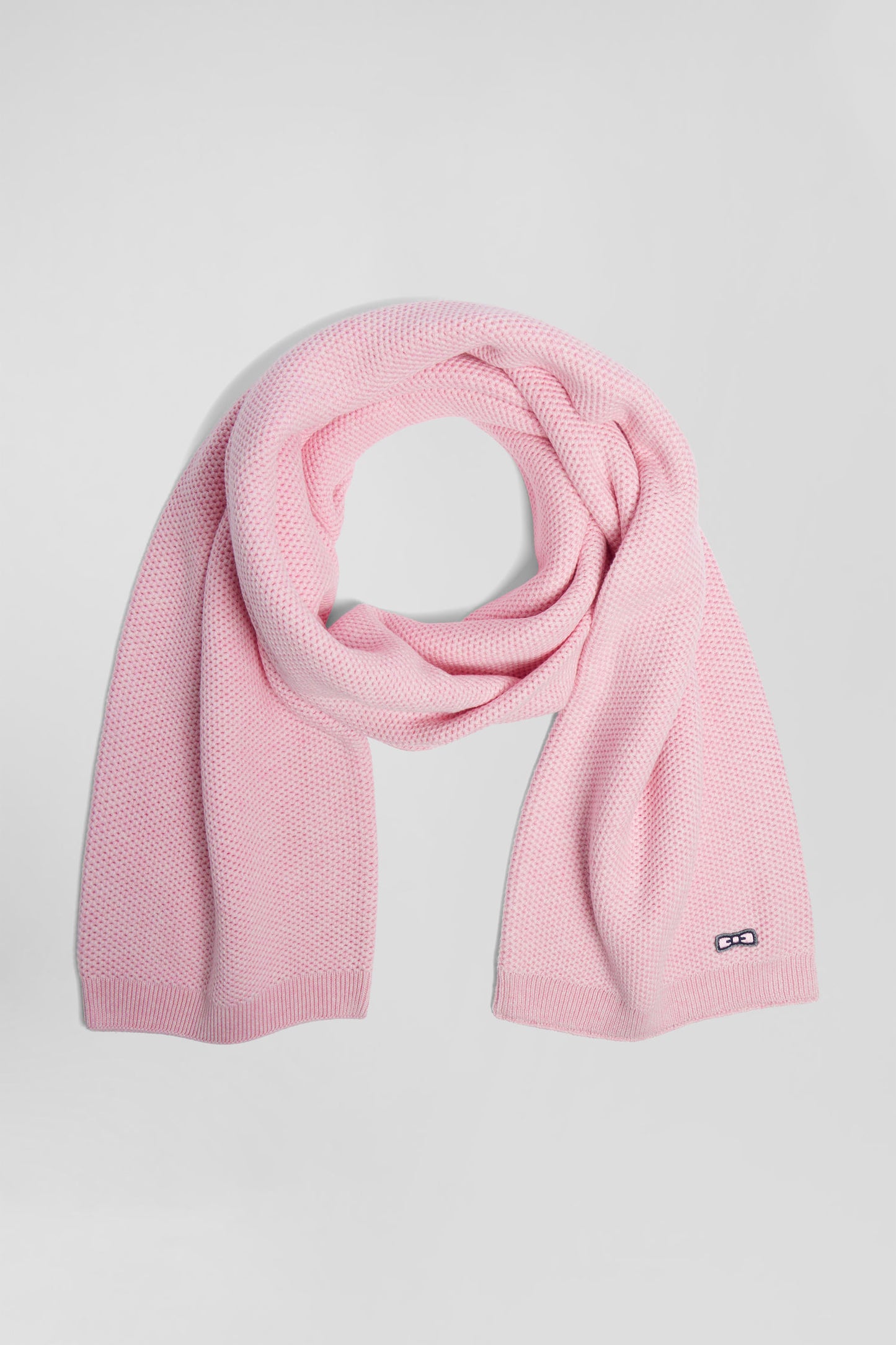 Echarpe unie en coton rose