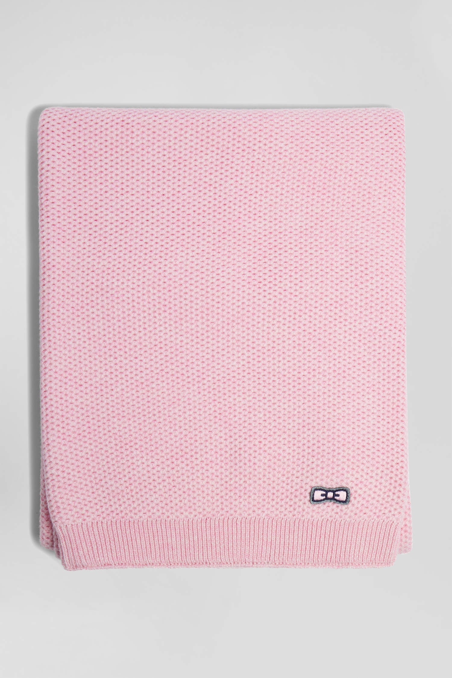 Echarpe unie en coton rose