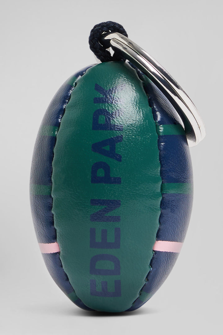 Porte-clefs vert ballon de rugby sérigraphie Eden Park