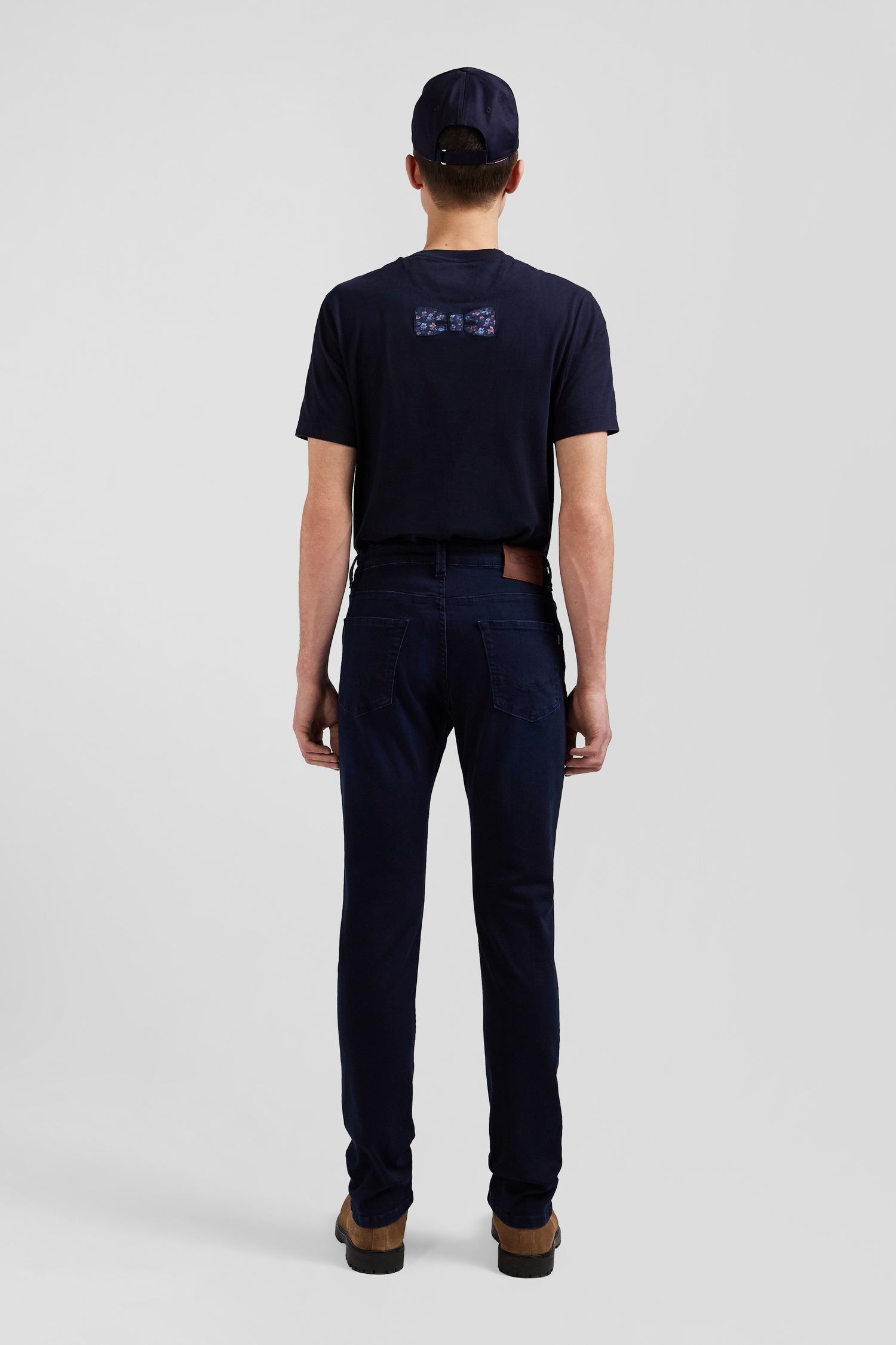 Jean en coton denim stretch bleu marine coupe Slim Eden Park