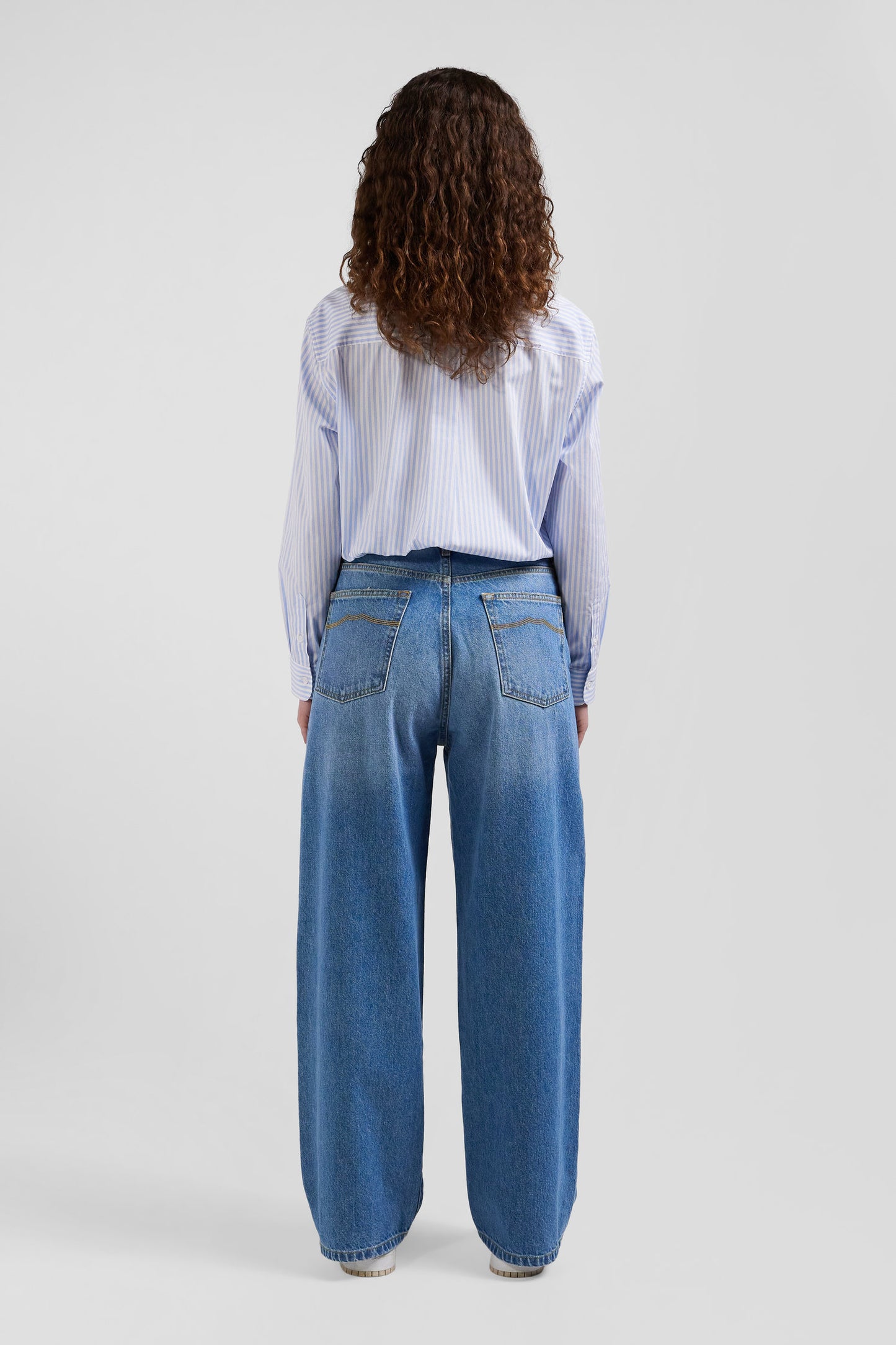 Jean en coton bleu coupe Relaxed