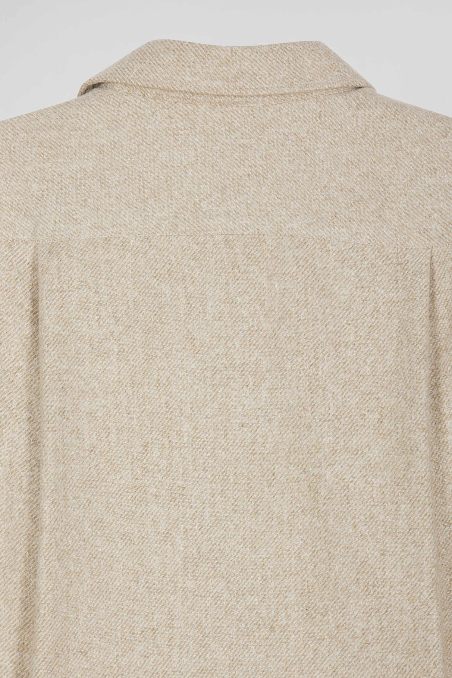 Surchemise en coton mélangé beige