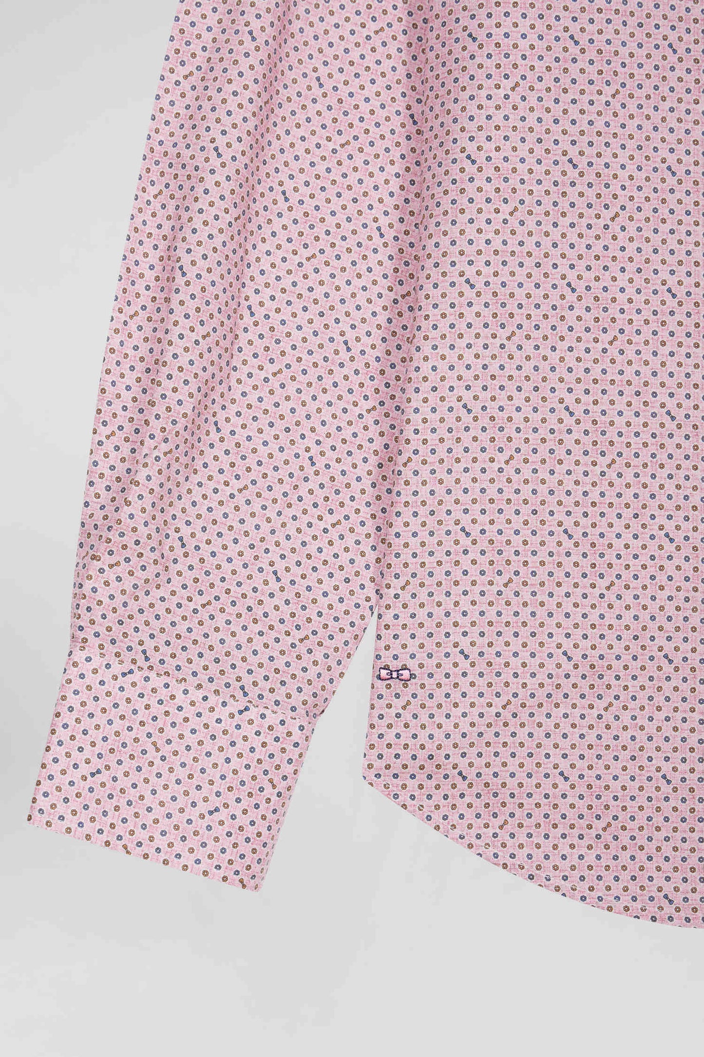 Chemise en coton rose coupe Slim