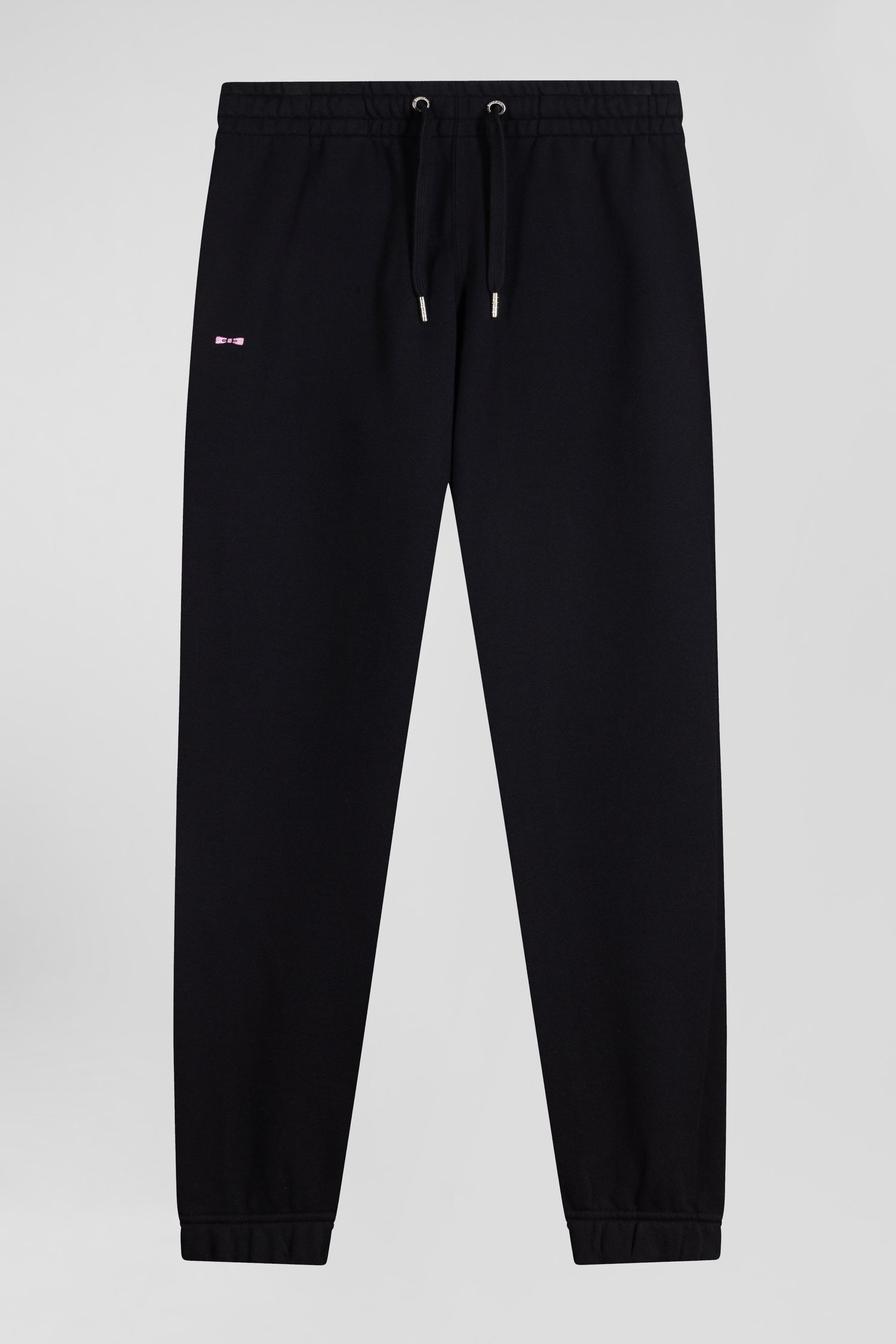 Pantalon jogging en molleton gratté noir coupe Regular