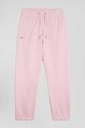 Pantalon jogging en molleton gratté rose coupe Regular