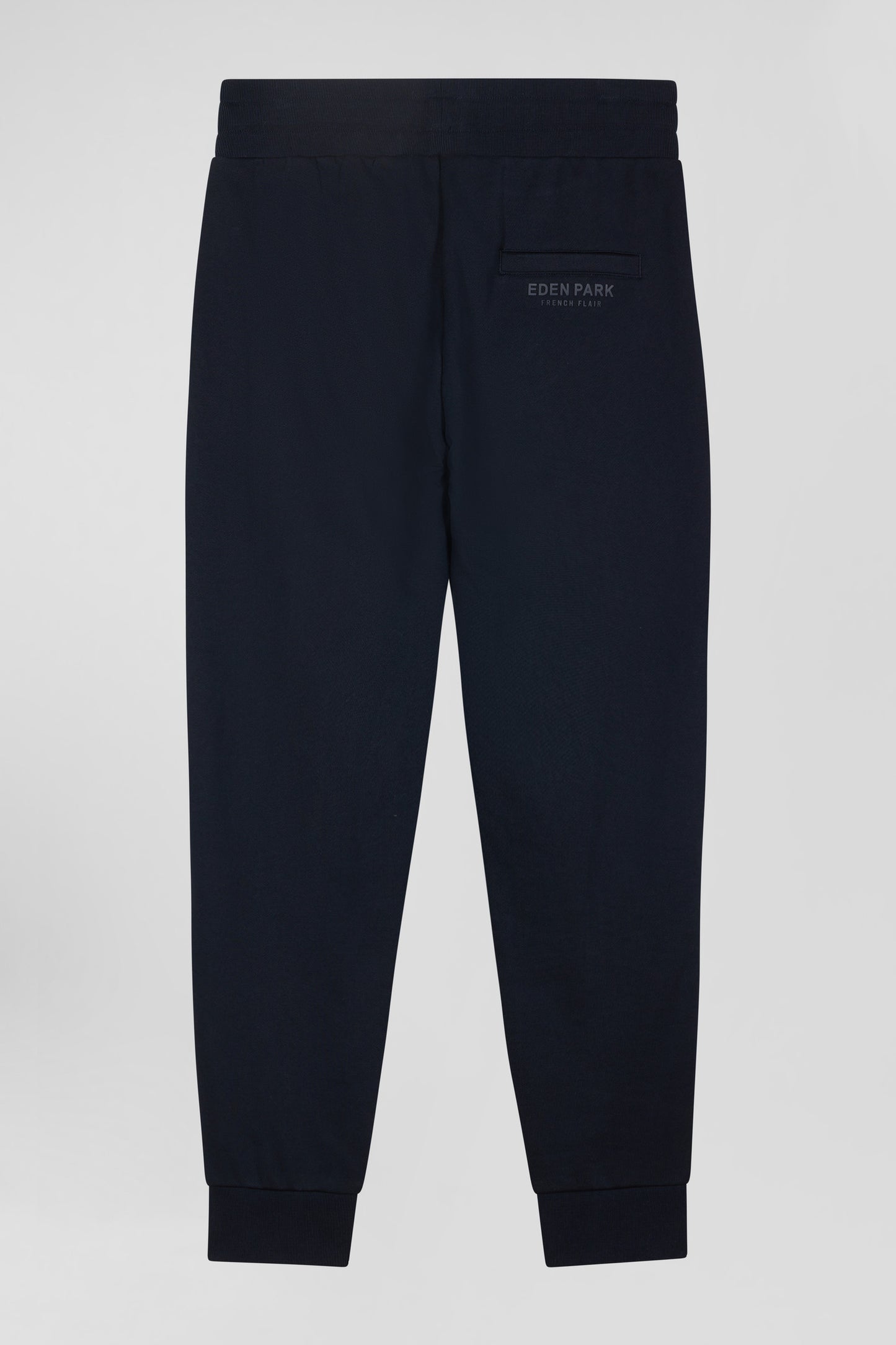 Pantalon jogging en molleton gratté bleu marine coupe Relaxed