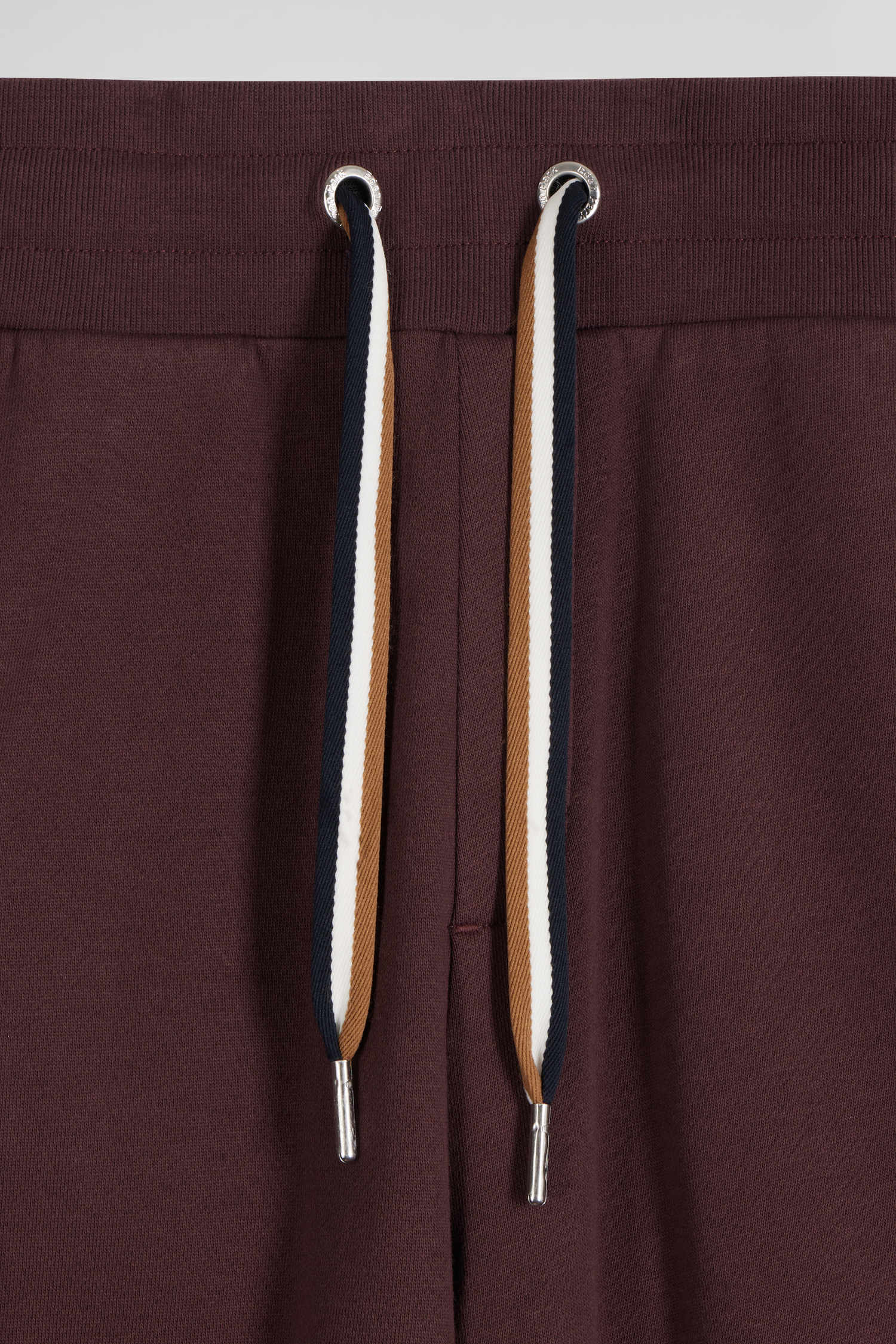 Pantalon jogging en molleton gratté bordeaux coupe Relaxed