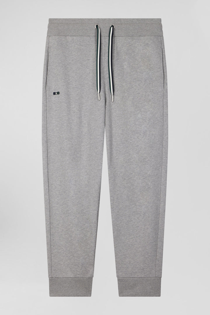 Pantalon jogging en molleton gratté gris coupe Relaxed