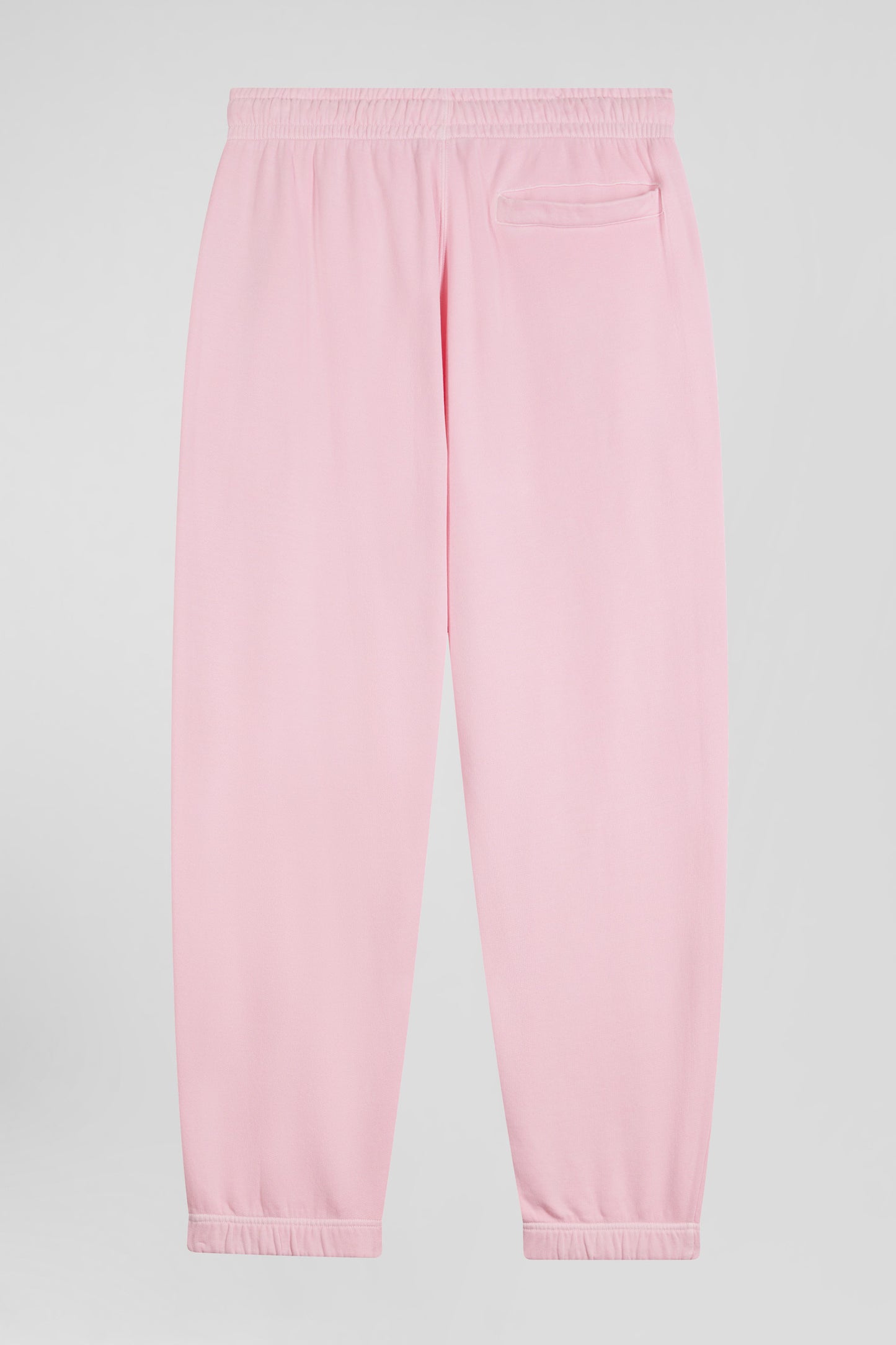 Jogging unisexe en molleton coton rose surteint coupe Relaxed