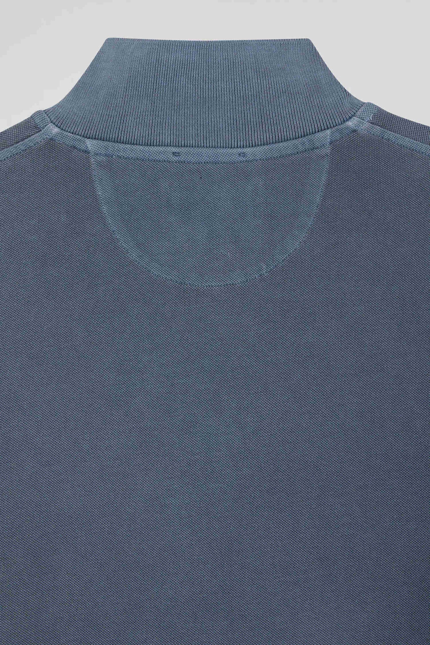 Polo manches courtes unisexe en piqué coton gris surteint coupe Oversized