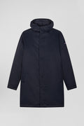 Parka et doudoune 2-en-1 en nylon bleu marine