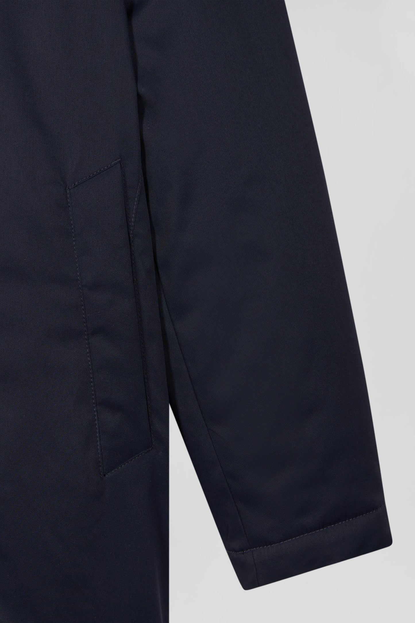 Parka et doudoune 2-en-1 en nylon bleu marine