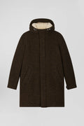 Parka en laine marron