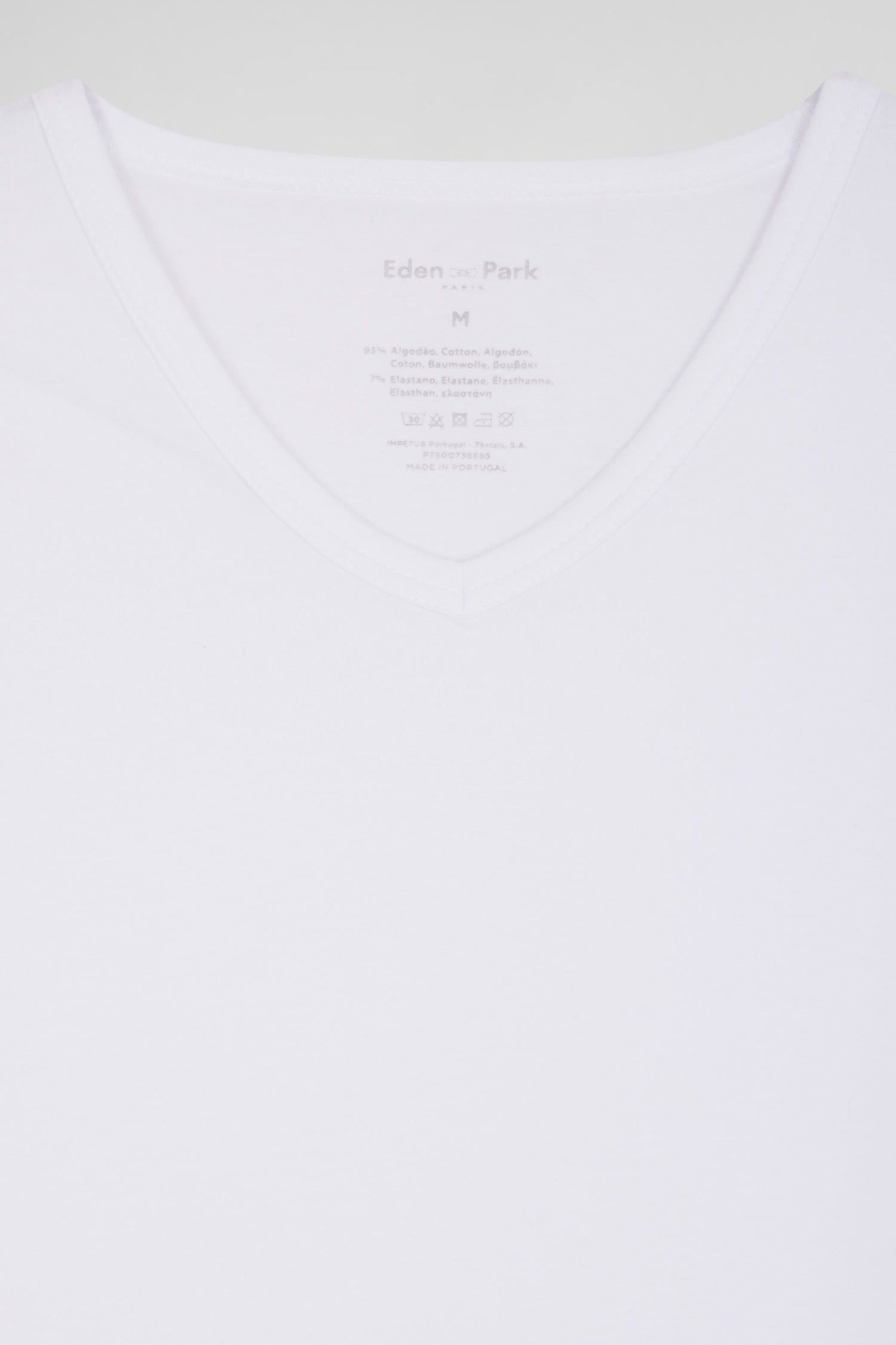 T-shirt en coton stretch blanc