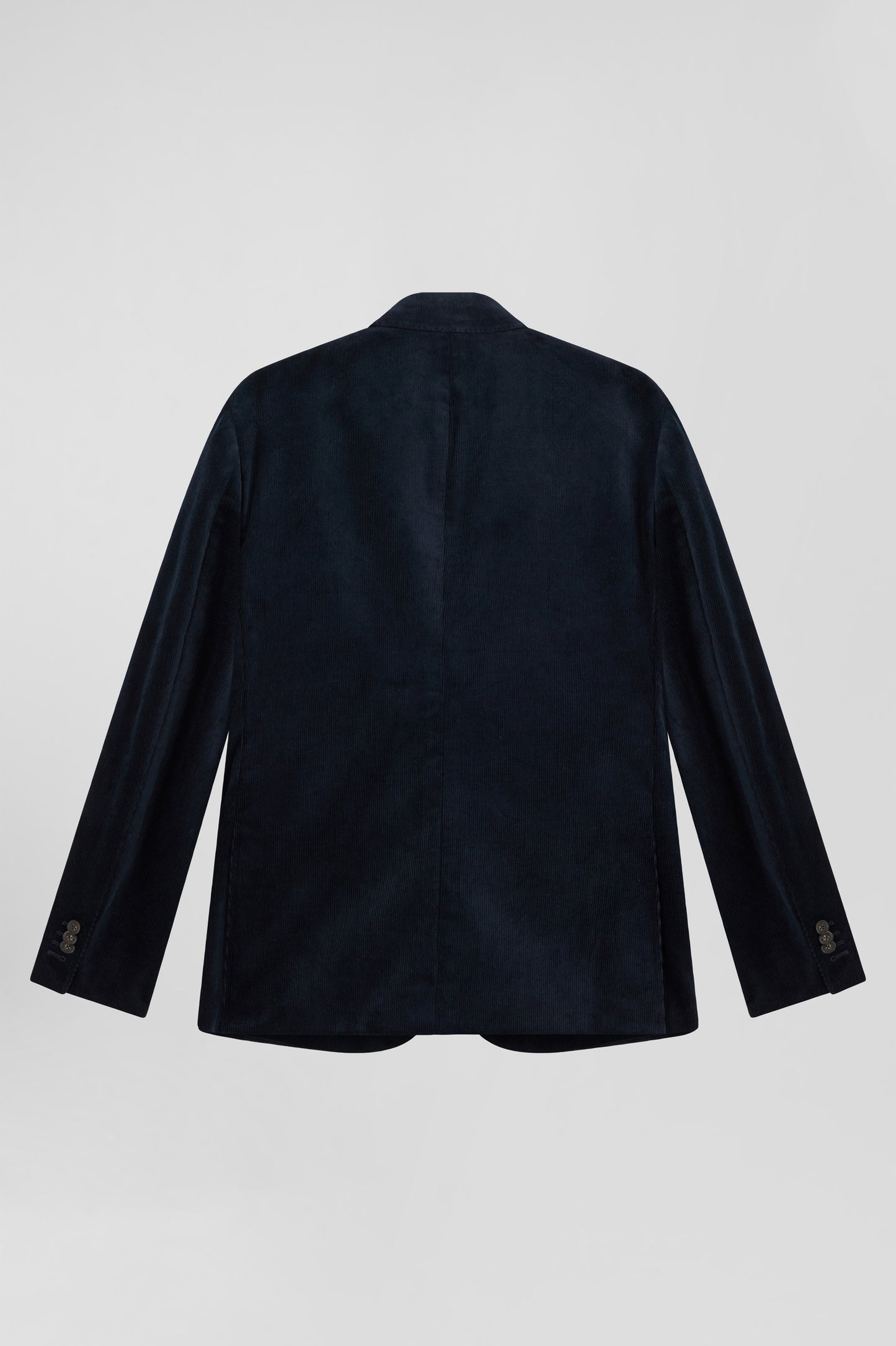 Veste en velours coton stretch bleu marine coupe Modern