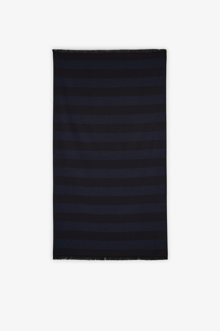 Fouta rayé bleu marine