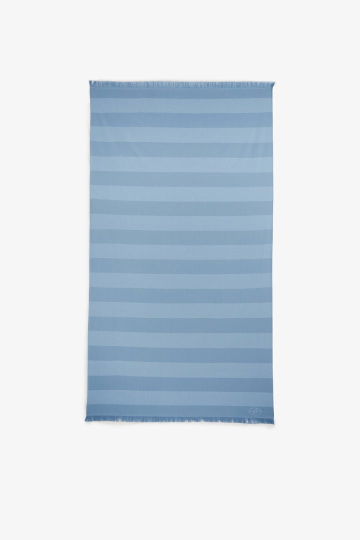 Fouta rayé bleu ciel