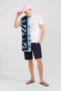 Light blue beach towel