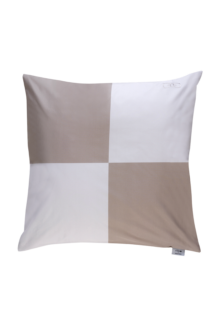 Duo of square barbarian pillow case - grey