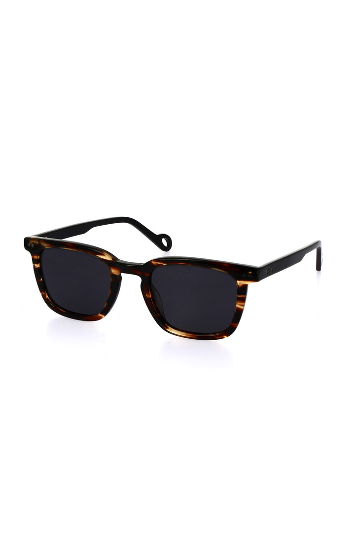 XV de France black tortoiseshell acetate sunglasses