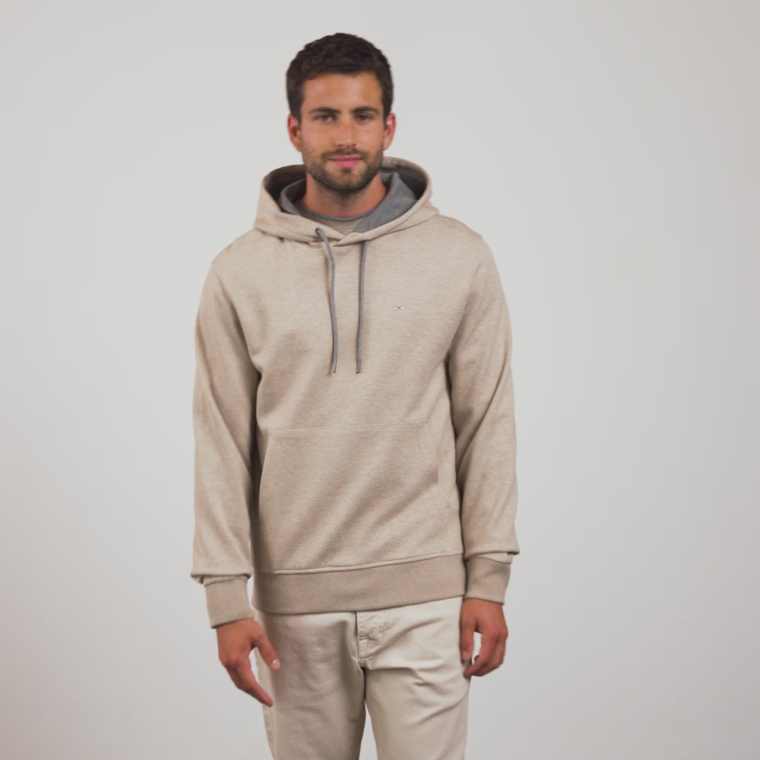 Sweat beige capuche Eden Park