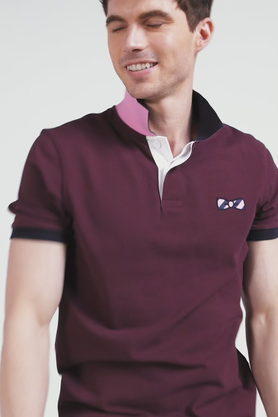 Maroon polo shirt on sale