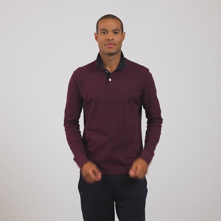 Polo manche longue homme eden park hot sale