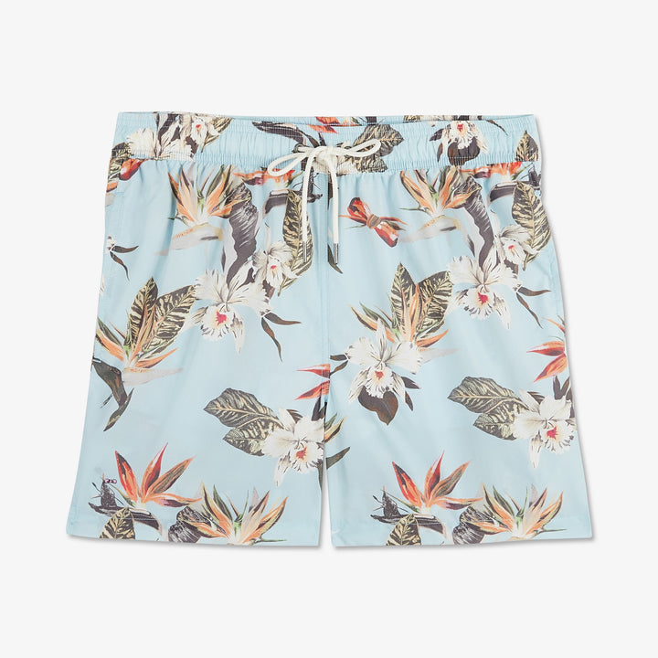 Short de bain imprimé exclusif tropical