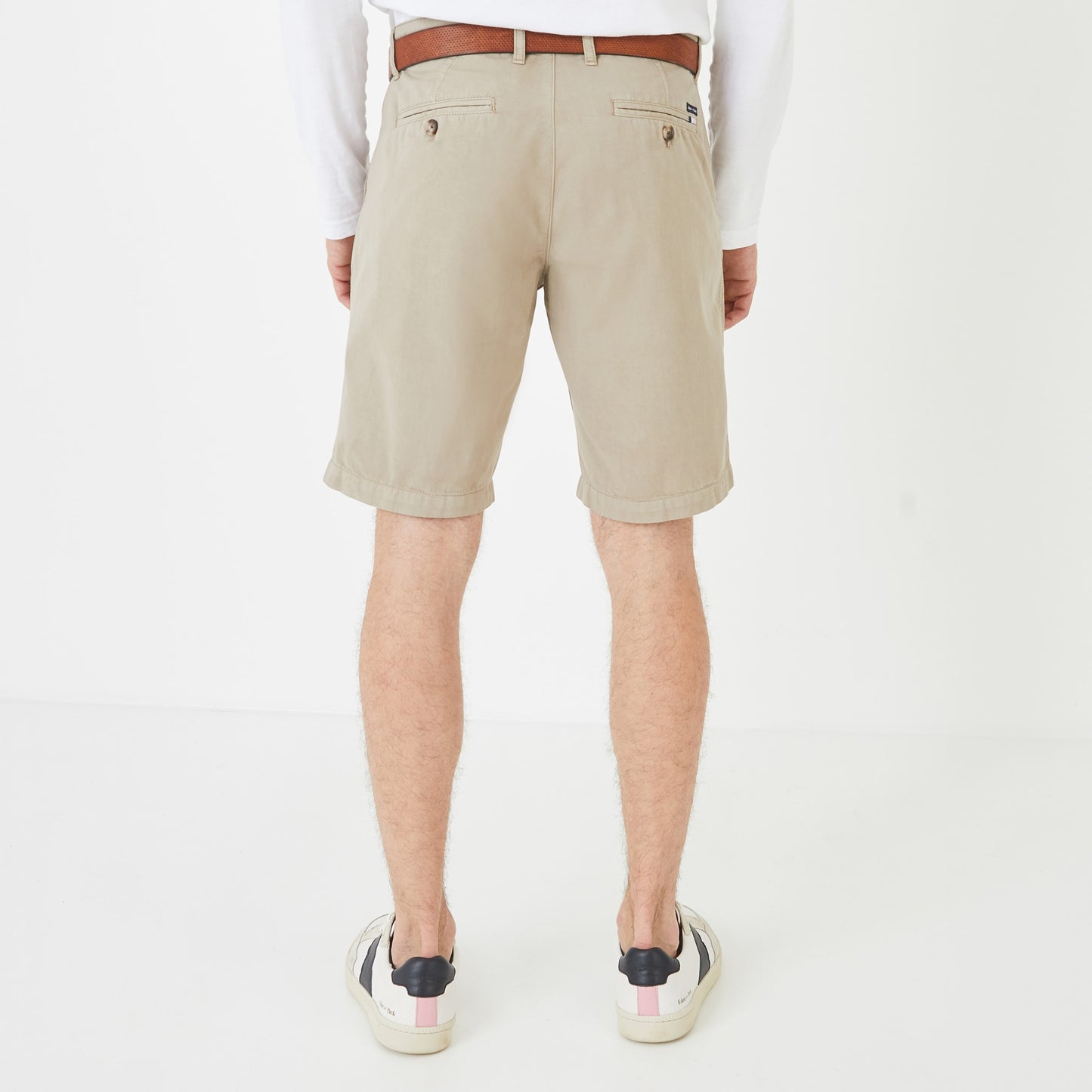 Bermuda chino uni beige clair