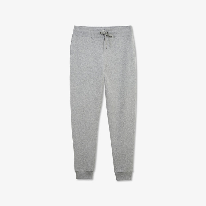 Pantalon jogging en molleton gris clair