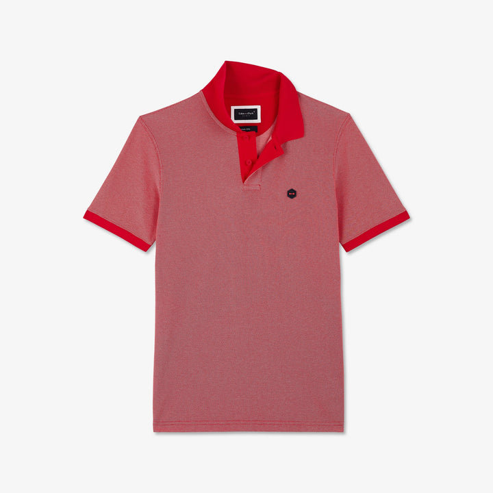 Polo rouge en coton Pima