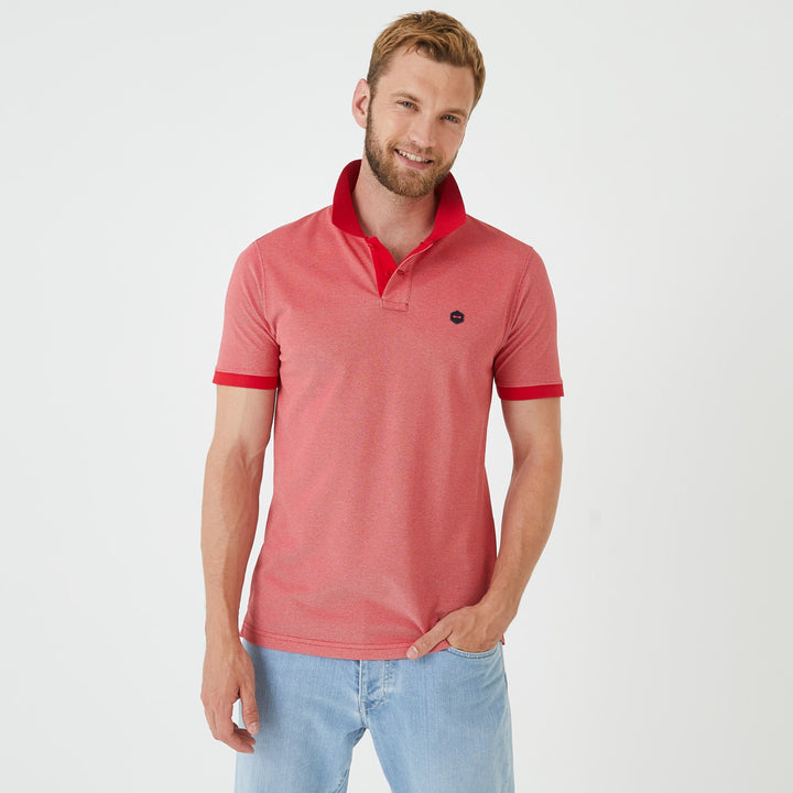 Polo rouge en coton Pima