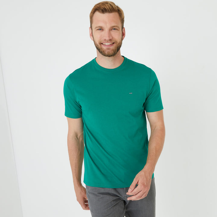 T-shirt vert en coton Pima